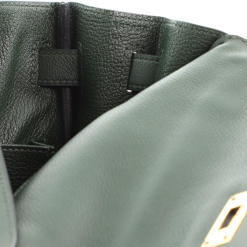 Hermes Kelly Handbag Vert Anglais Evercolor with Gold Hardware 32 1