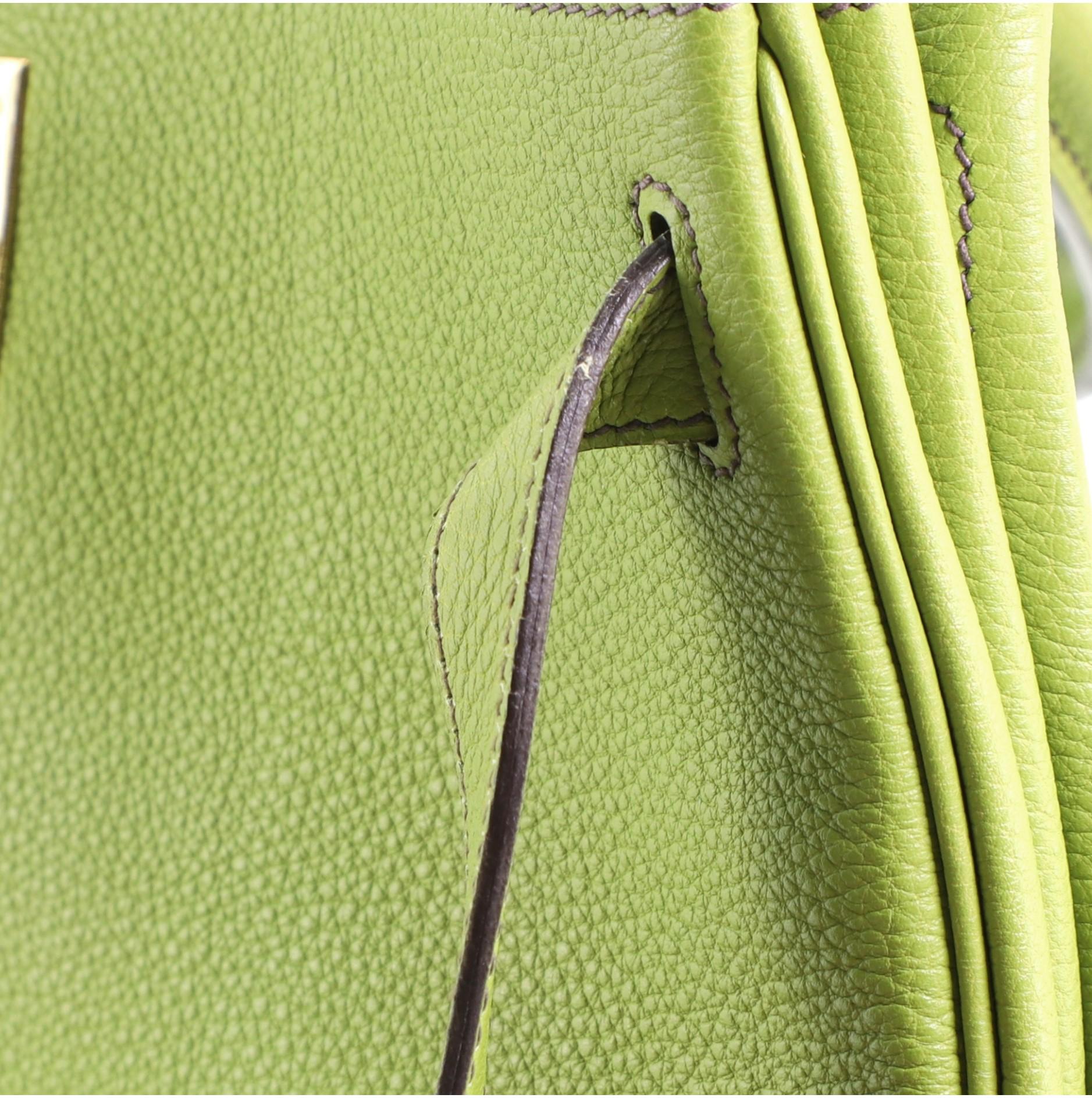Hermes Kelly Handbag Vert Anis Togo with Gold Hardware 28 6