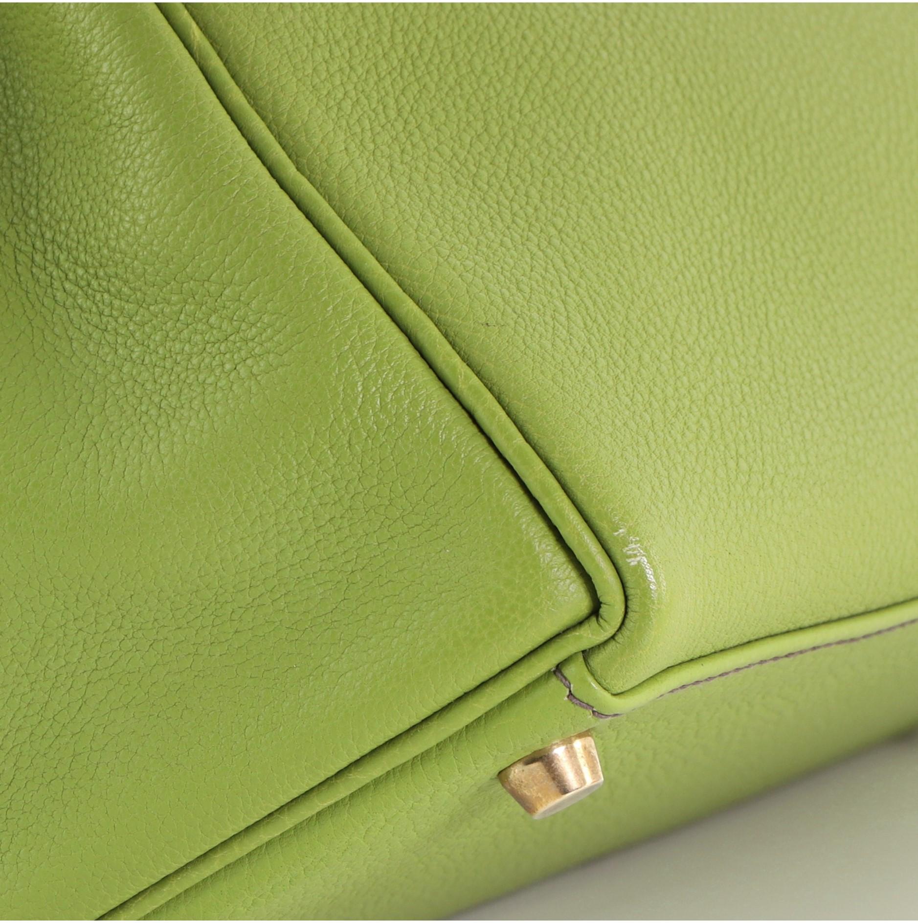 Hermes Kelly Handbag Vert Anis Togo with Gold Hardware 28 2