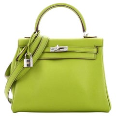 Hermes Green Vert Fonce Emerald Crocodile Birkin 25 Handbag Kelly Bag –  MAISON de LUXE