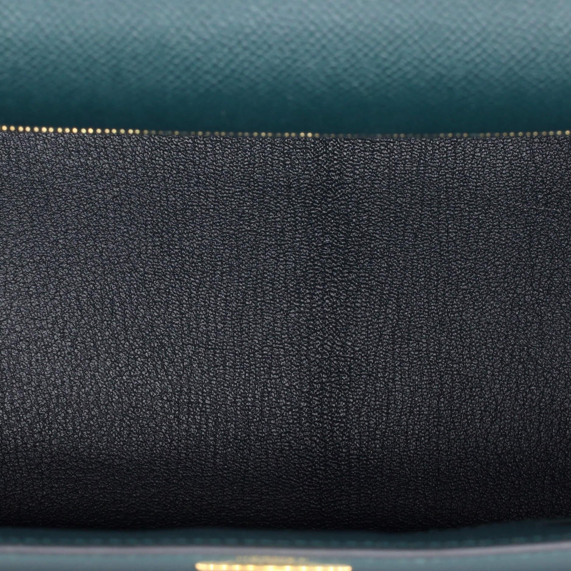 Hermes Kelly Handbag Vert Cypress Epsom with Gold Hardware 28 2