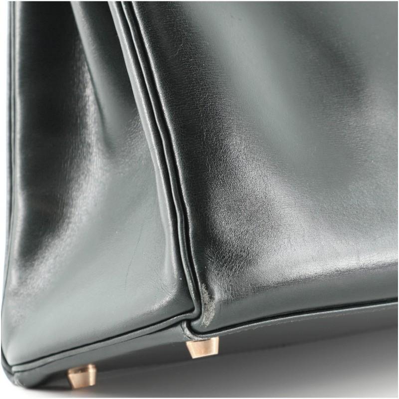 Hermes Kelly Handtasche Vert Foncé Box Kalb mit Gold Hardware 32 5