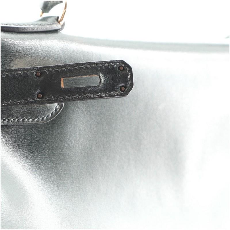 Hermes Kelly Handbag Vert Foncé Box Calf with Gold Hardware 32 7