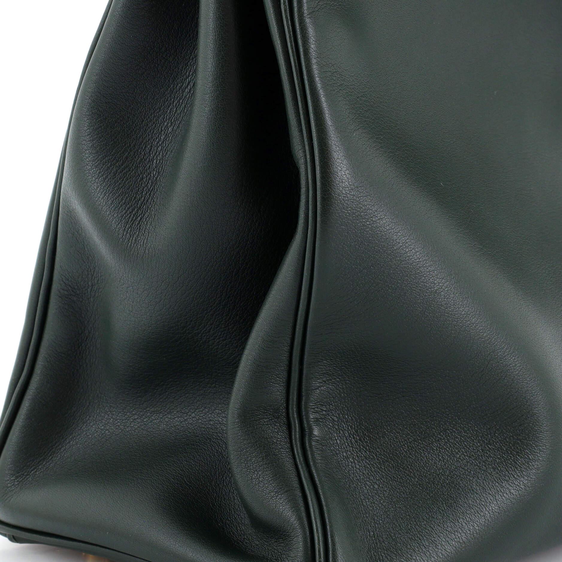Hermes Kelly Handbag Vert Foncé Gulliver with Gold Hardware 35 For Sale 3
