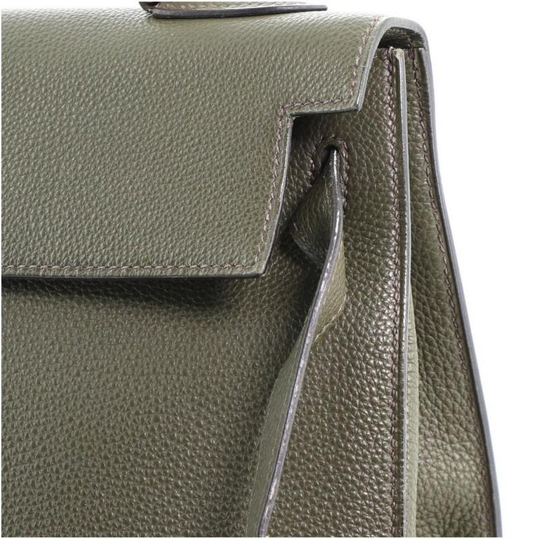 Hermes Kelly Handbag Vert Olive Togo with Gold Hardware 32