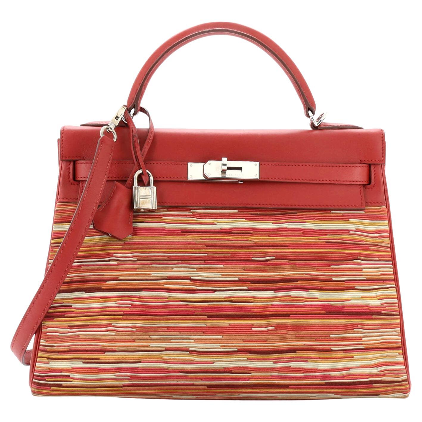 HERMES Kelly Ado GM Red Leather Gold Top Handle Carryall Backpack Bag For  Sale at 1stDibs