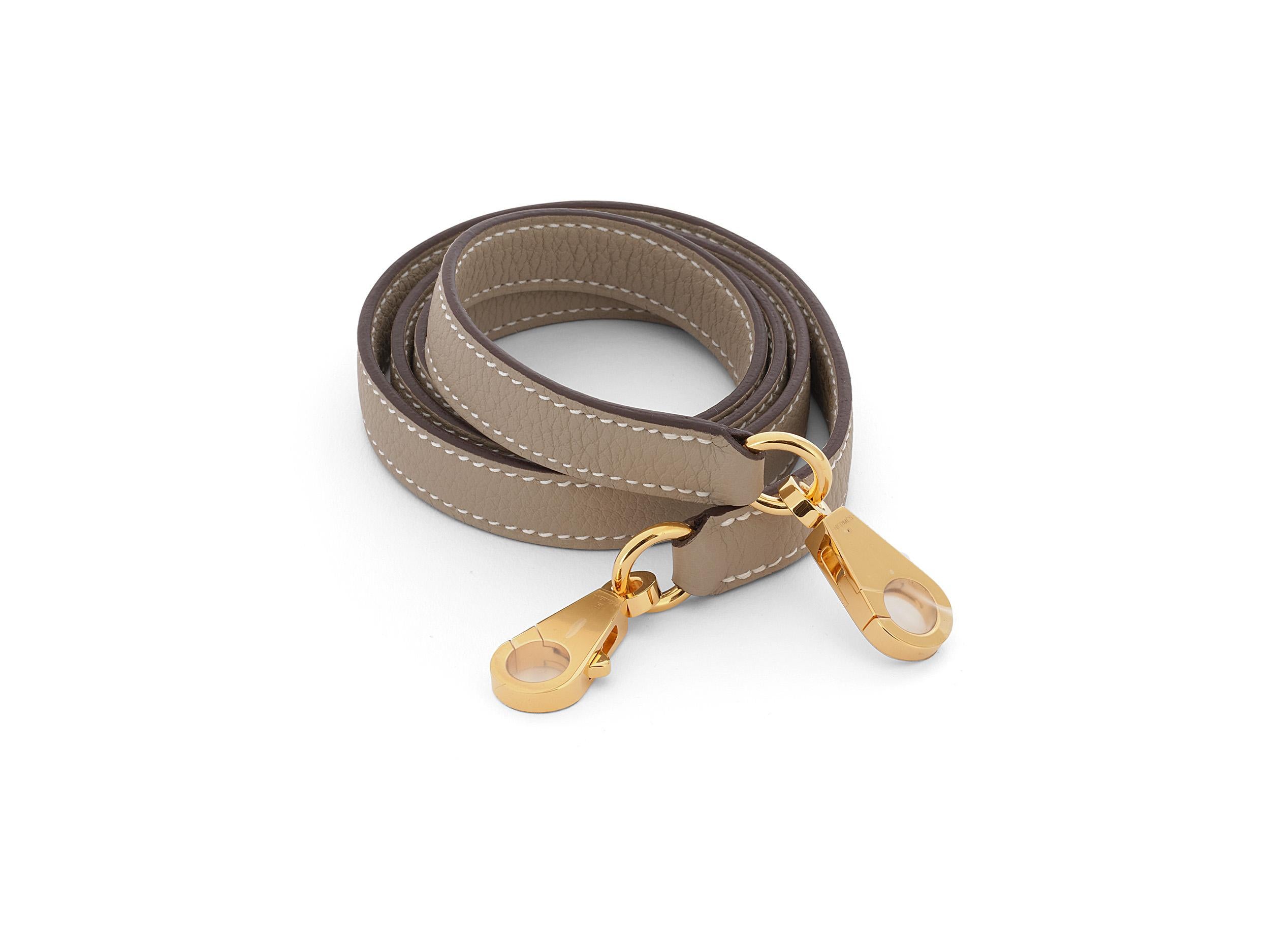 Hermès Kelly HSS 28 Craie/ Gris Tourterelle Togo Gold Hardware For Sale 6
