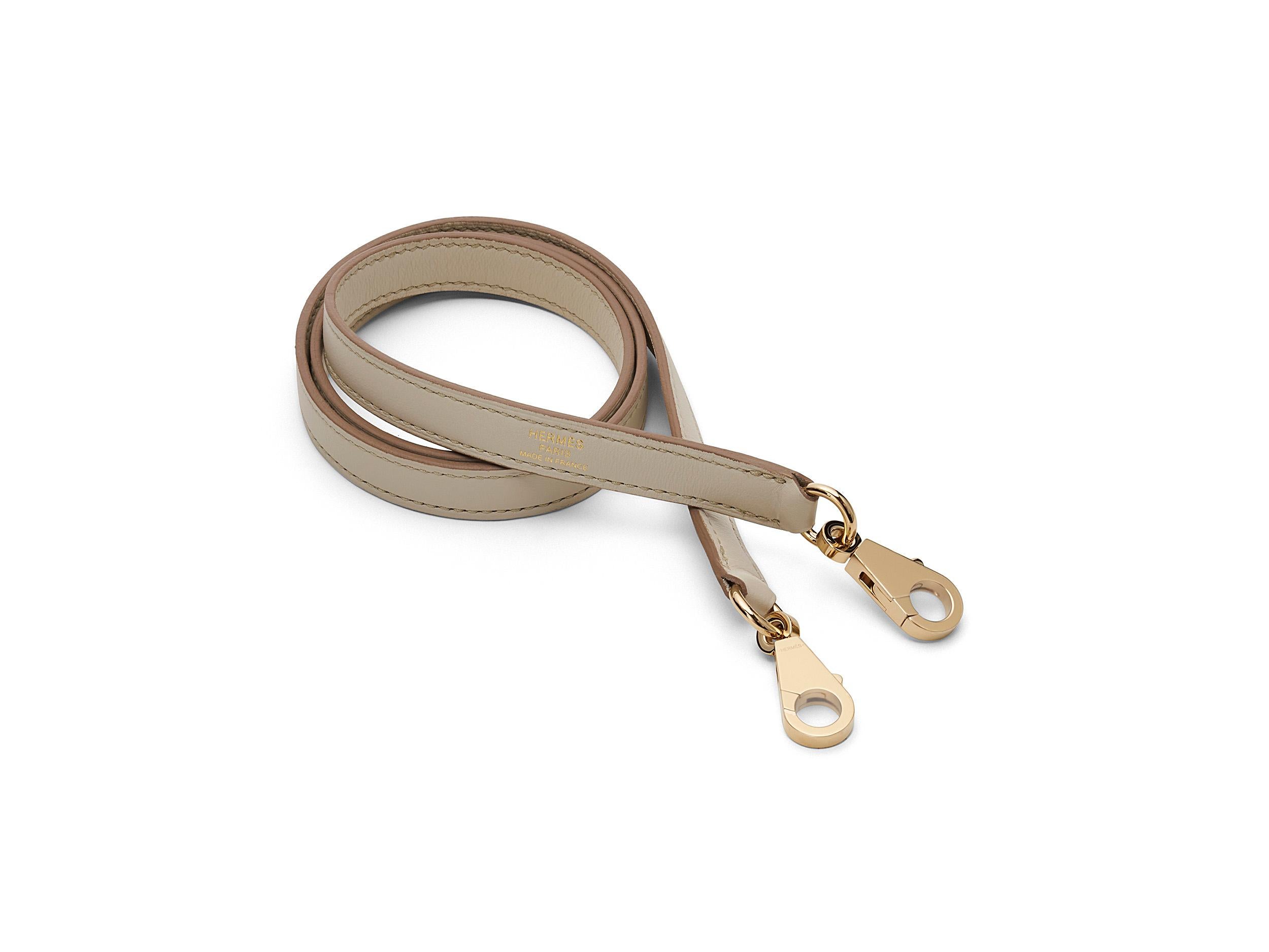 Hermès Kelly HSS 35 Beton Swift champagner Hardware en venta 4