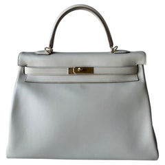 Hermès Kelly HSS 35 Beton Swift champagner Hardware