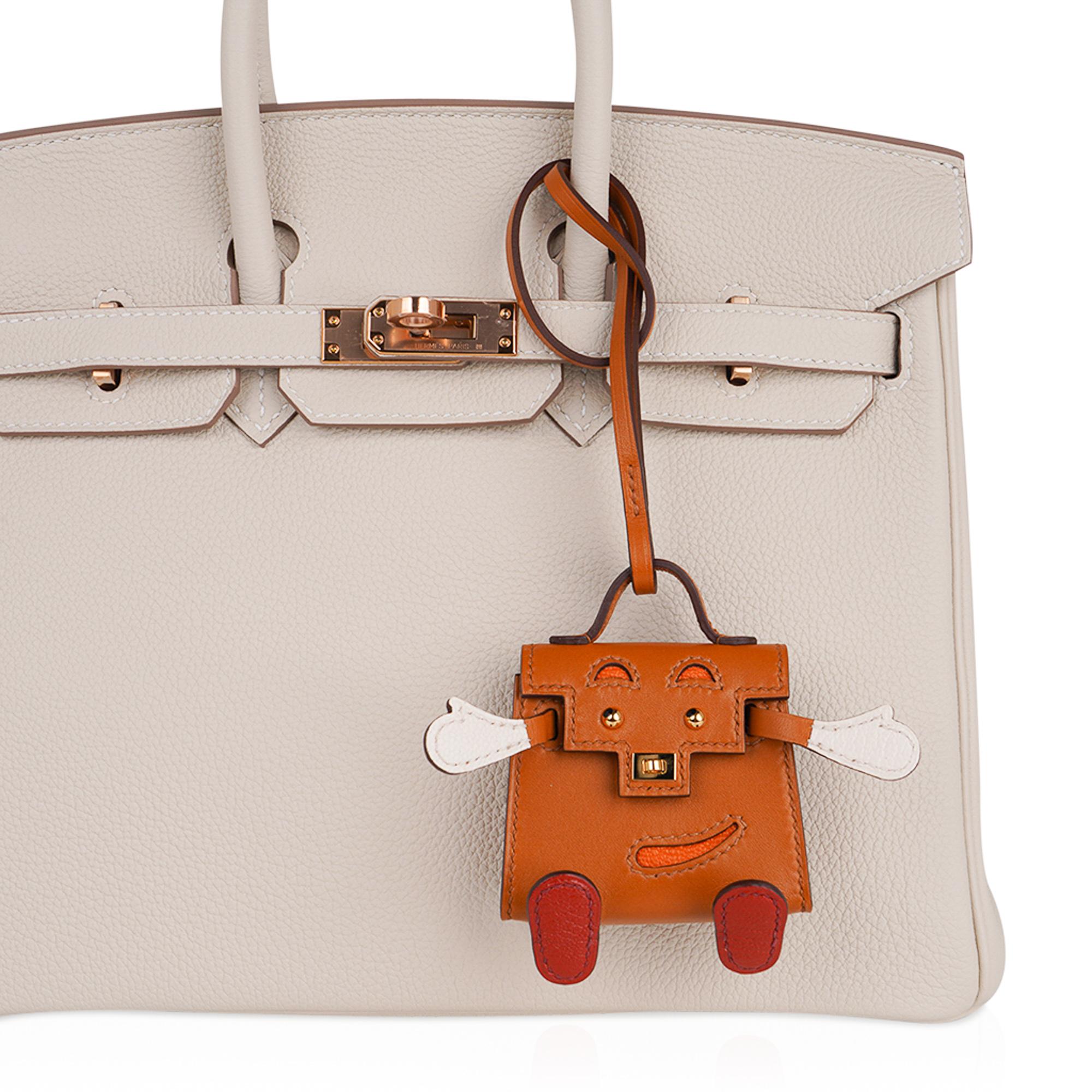 Hermes Kelly Idole Mini Quelle Bag Charm Sable Gold Hardware For Sale 5