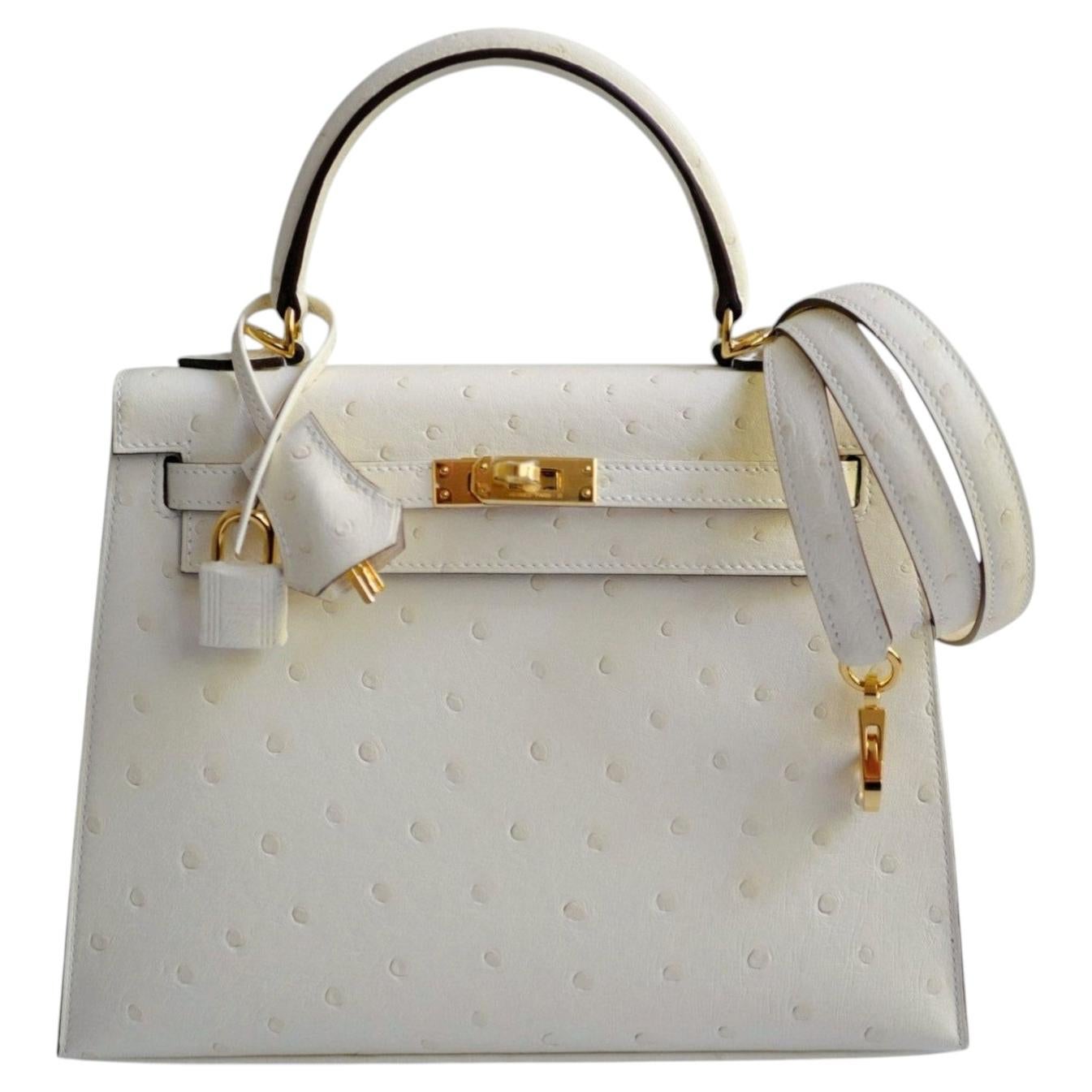 Hermès Kelly II 25 Nata Strauß Sellier Boréale Gold Hardware G Stempel 2026