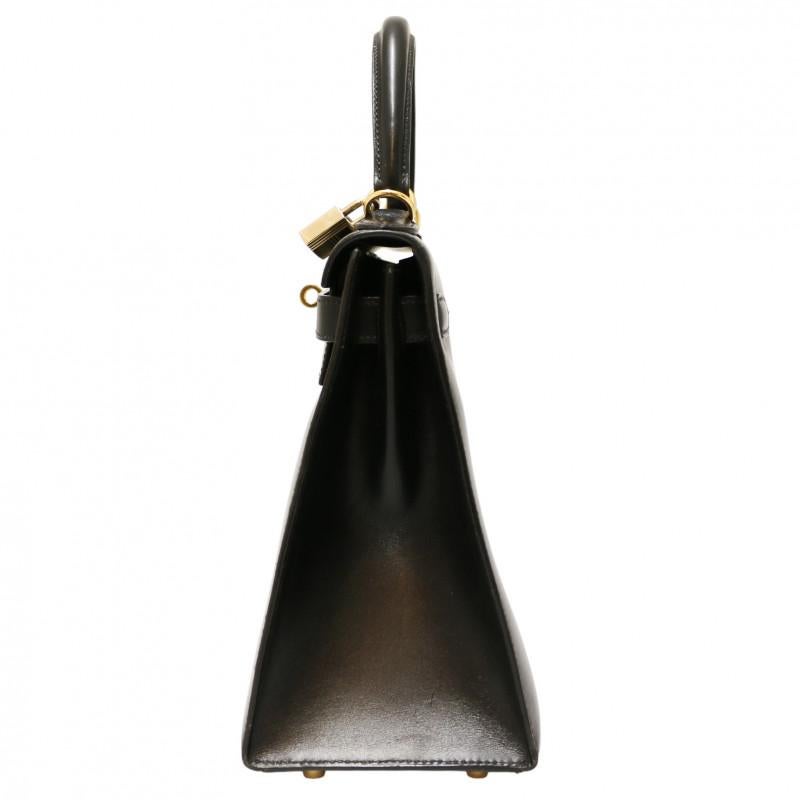 Hermès Kelly II 28 Black Bag In Good Condition In Paris, FR