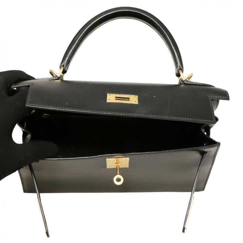Women's or Men's Hermès Kelly II 28 Black Bag