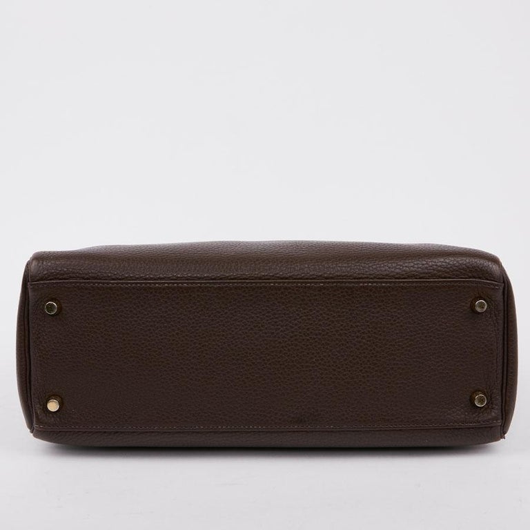 HERMES Kelly II in Brown Taurillon Clémence Leather at 1stDibs | hermes ...