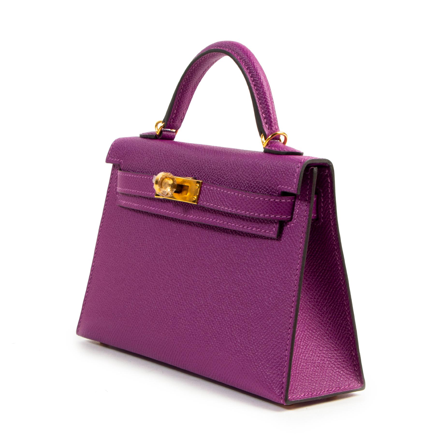 Hermes Kelly Ii Mini 20 Cm Epsom Anemone For Sale At 1stdibs