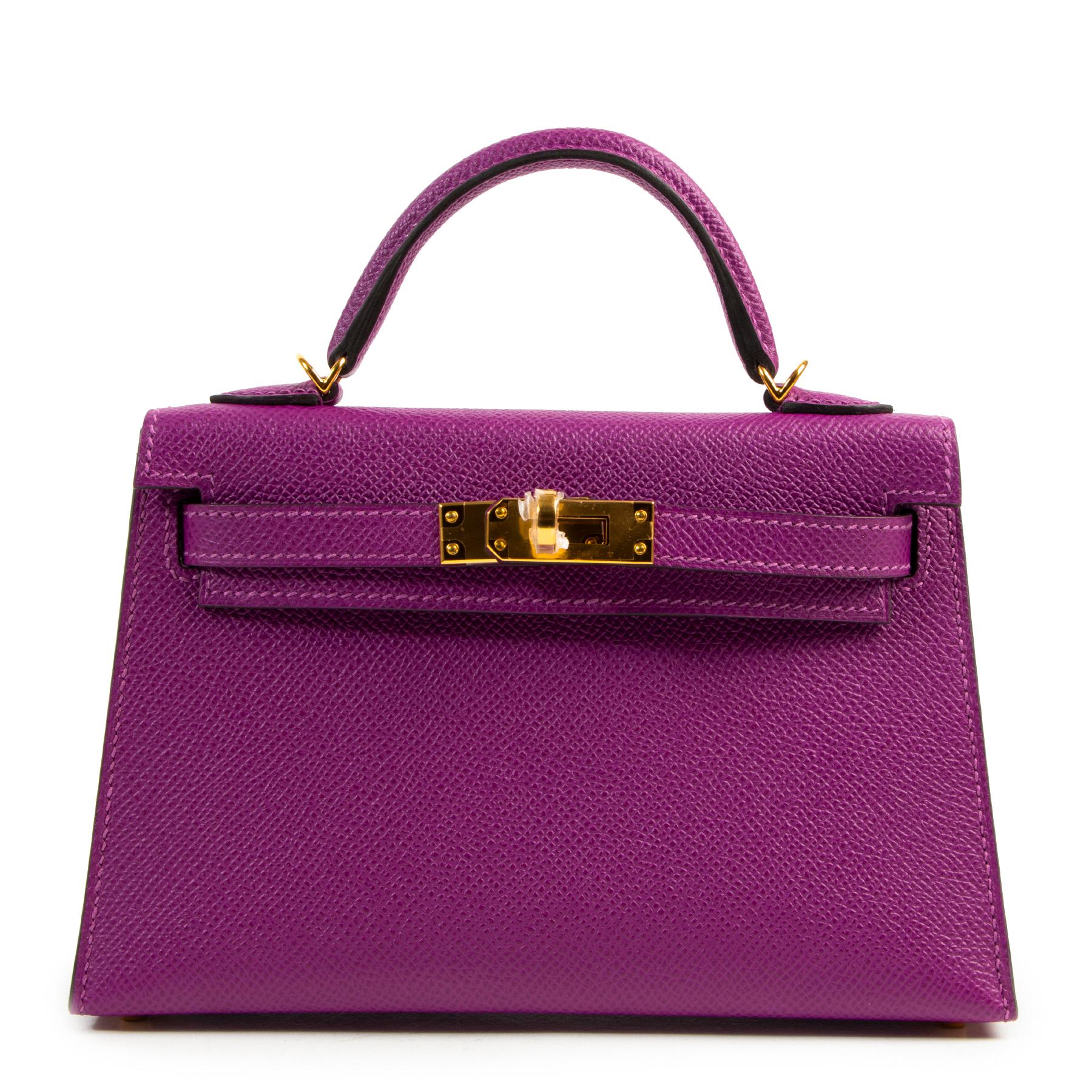 Hermes Kelly Ii Mini 20 Cm Epsom Anemone For Sale At 1stdibs