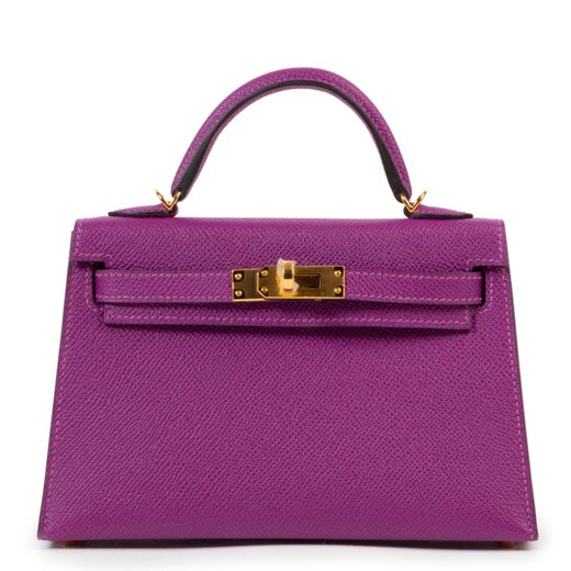 Hermes Kelly Ii Mini 20 Cm Epsom Anemone For Sale At 1stdibs