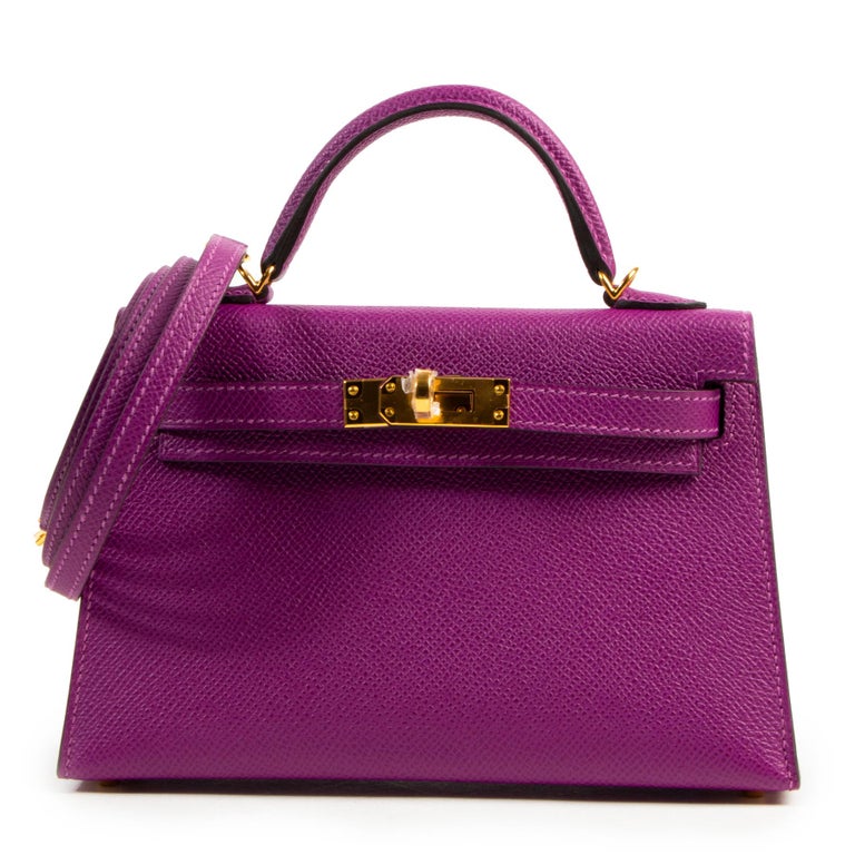 Hermes Kelly Ii Mini 20 Cm Epsom Anemone For Sale At 1stdibs