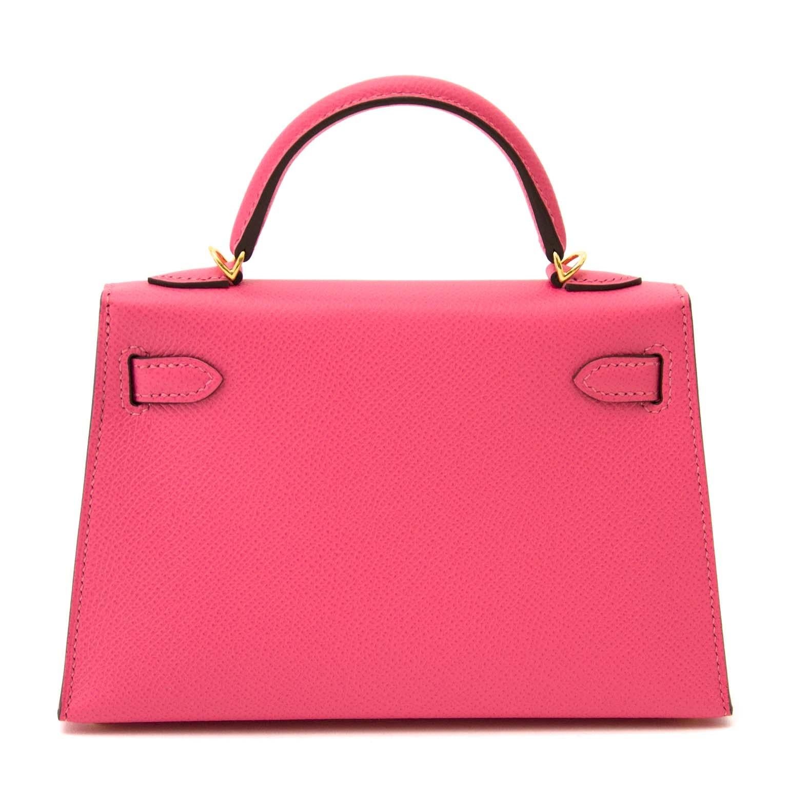 New and never worn

Hermès Kelly II Mini Veau Epsom Rose Azalee GHW

Rose azalee, one of the most perfect pink colors Hermès' ever made.

Hermès Kelly mini bags are adorable and almost impossible to get your hands on! Buy yours now at