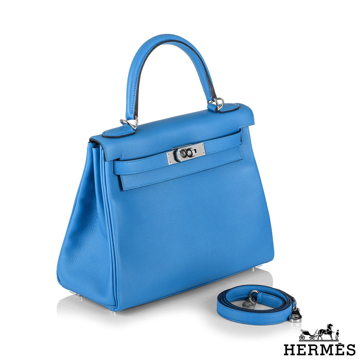 hermes kelly 25 bleu frida