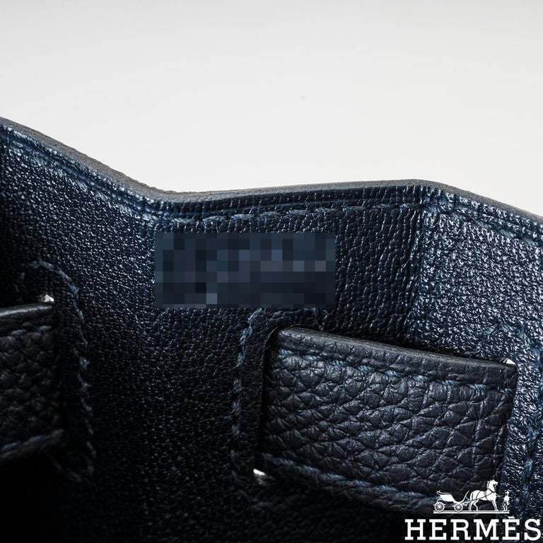 Hermes Kelly 28 Togo Izmir Blue Stamp R Square (2014) - THE PURSE AFFAIR