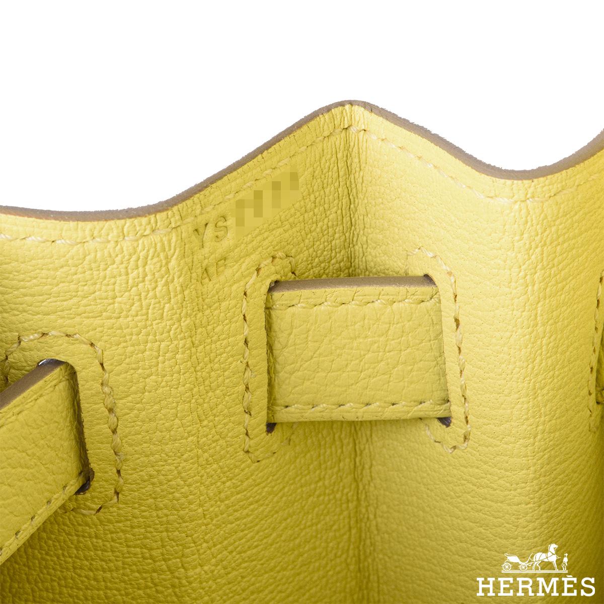 Hermès Kelly II Retourne 28cm Lime Evercolour PHW Handbag 1