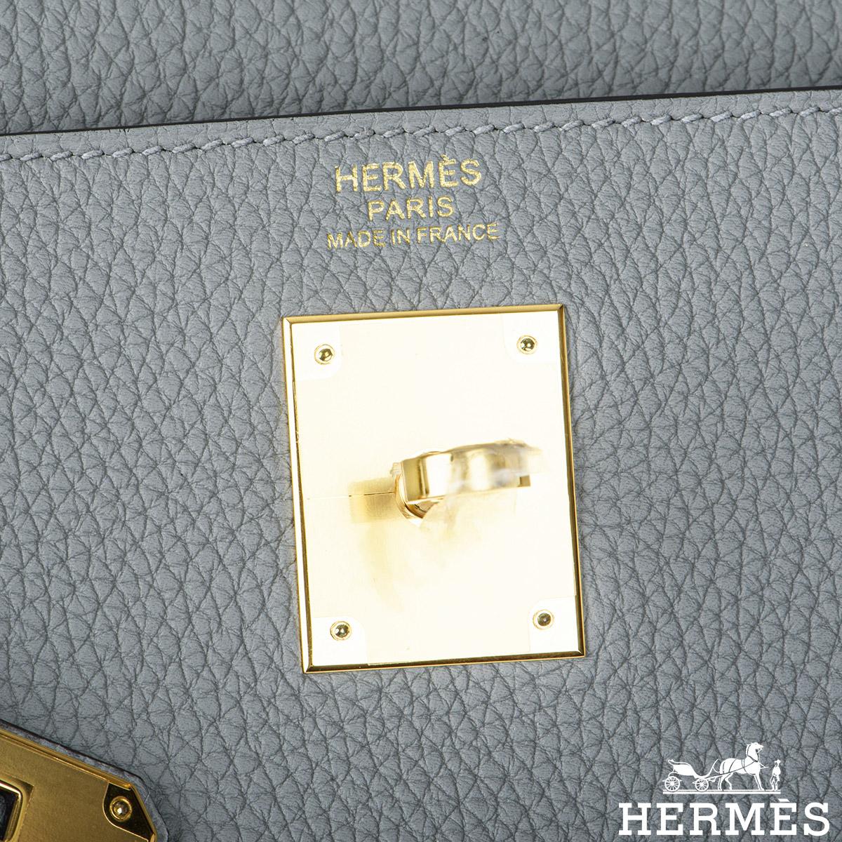 Women's Hermès Kelly II Retourne 32cm Gris Mouette Veau Togo GHW