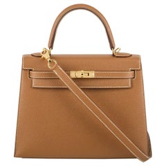 Hermès Kelly II Sellier 25cm Gold Veau Epsom Kelly Bag