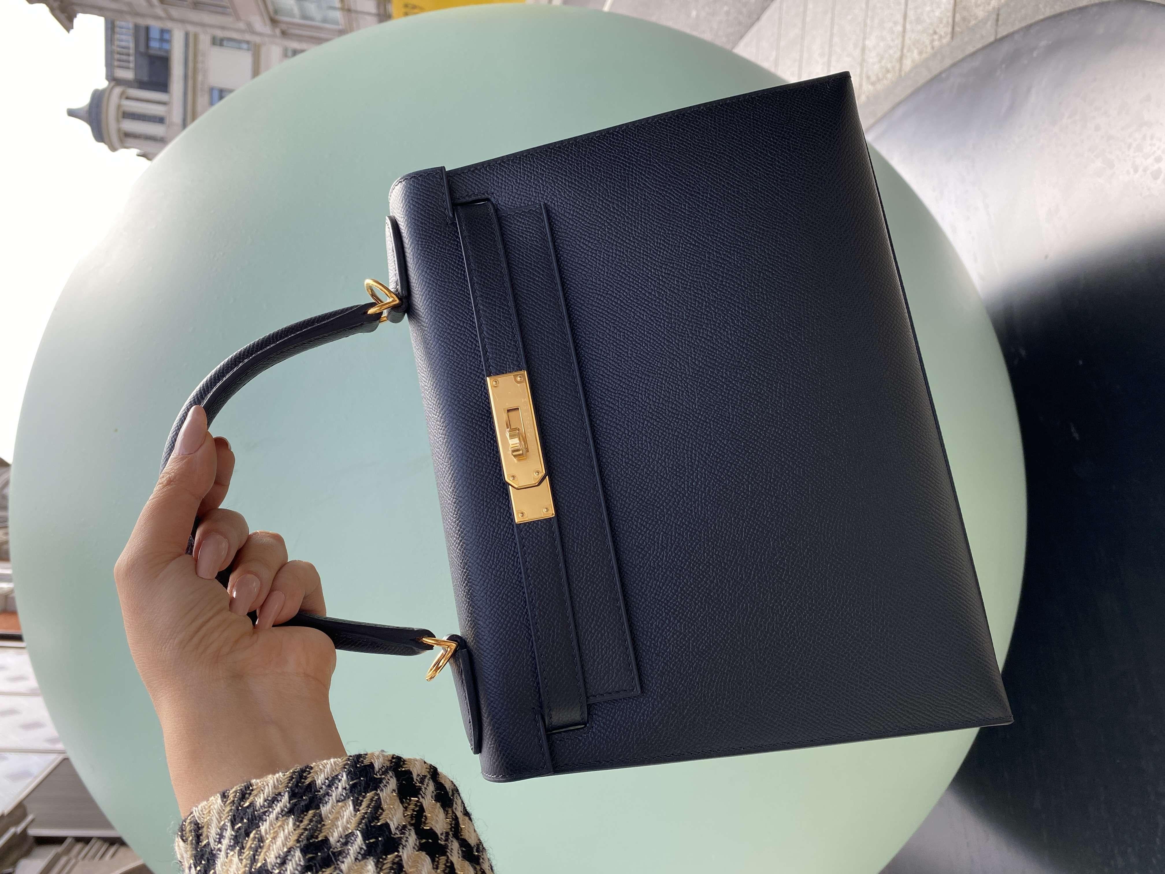 Hermès Kelly II Sellier 28 cm Noir Epsom GHW Handbag 2
