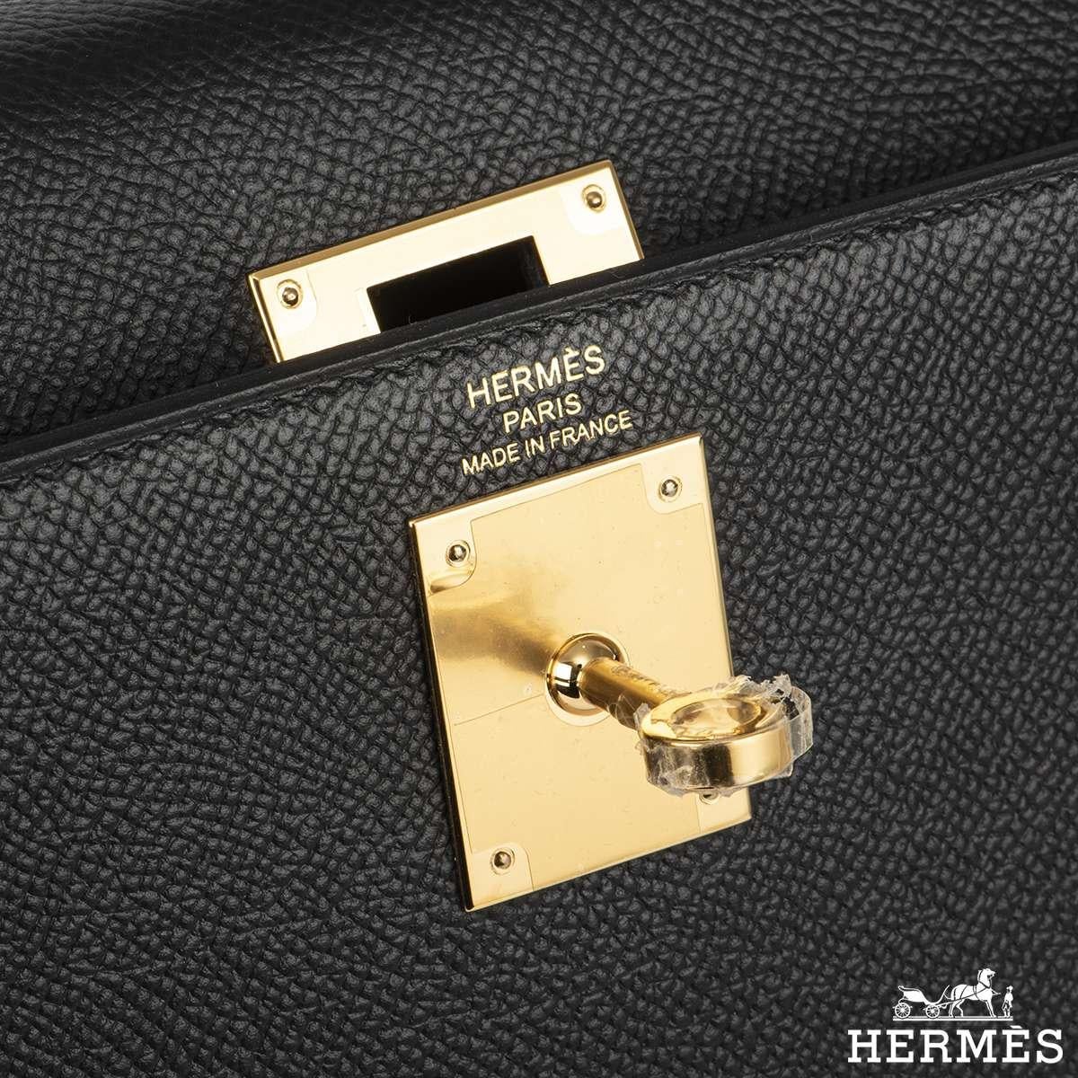 Hermès Kelly II Sellier 28 cm Noir Epsom GHW Handbag 3