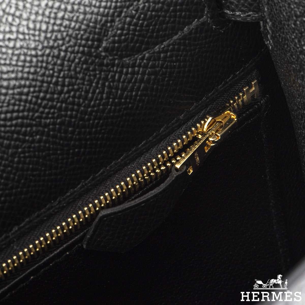 Hermès Kelly II Sellier 28 cm Noir Epsom GHW Handbag 4