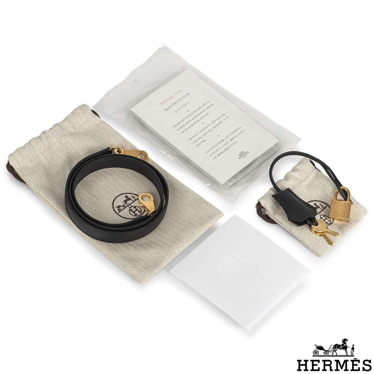 Hermès Kelly II Sellier 28 cm Noir Epsom GHW Handbag 5