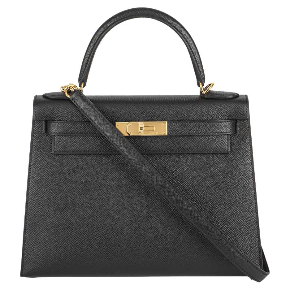 Hermès Kelly II Sellier 28 cm Noir Epsom GHW Handbag