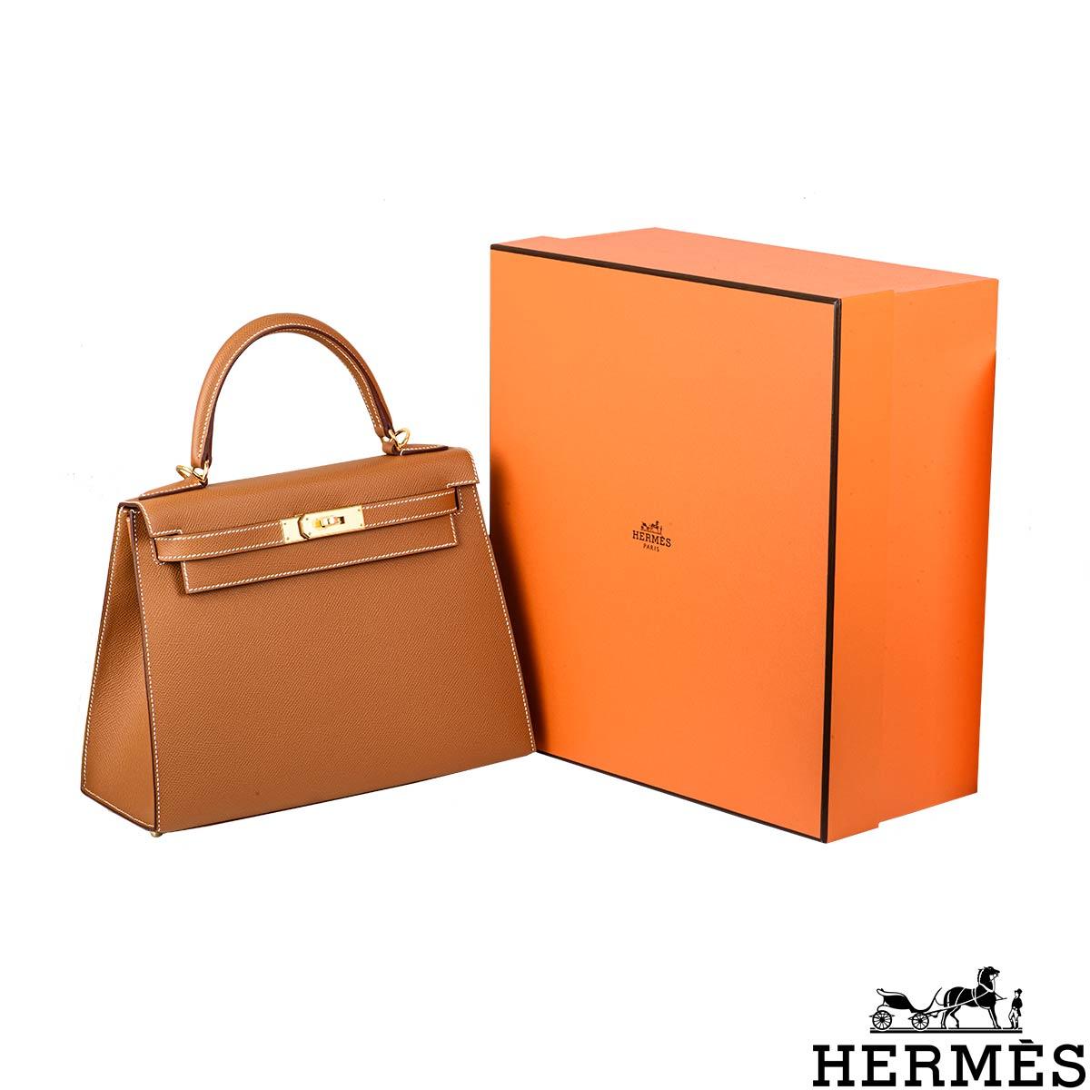 Women's Hermès Kelly II Sellier 28cm Gold Epsom GHW