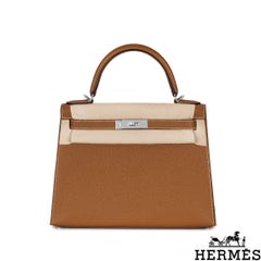 Hermès Kelly II Sellier 28cm Gold Veau Epsom PHW