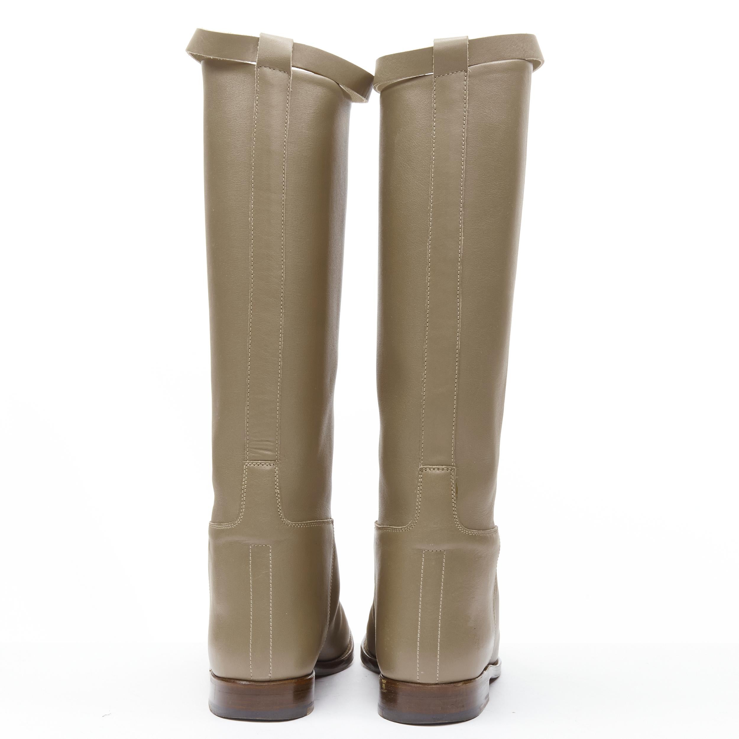 taupe riding boot