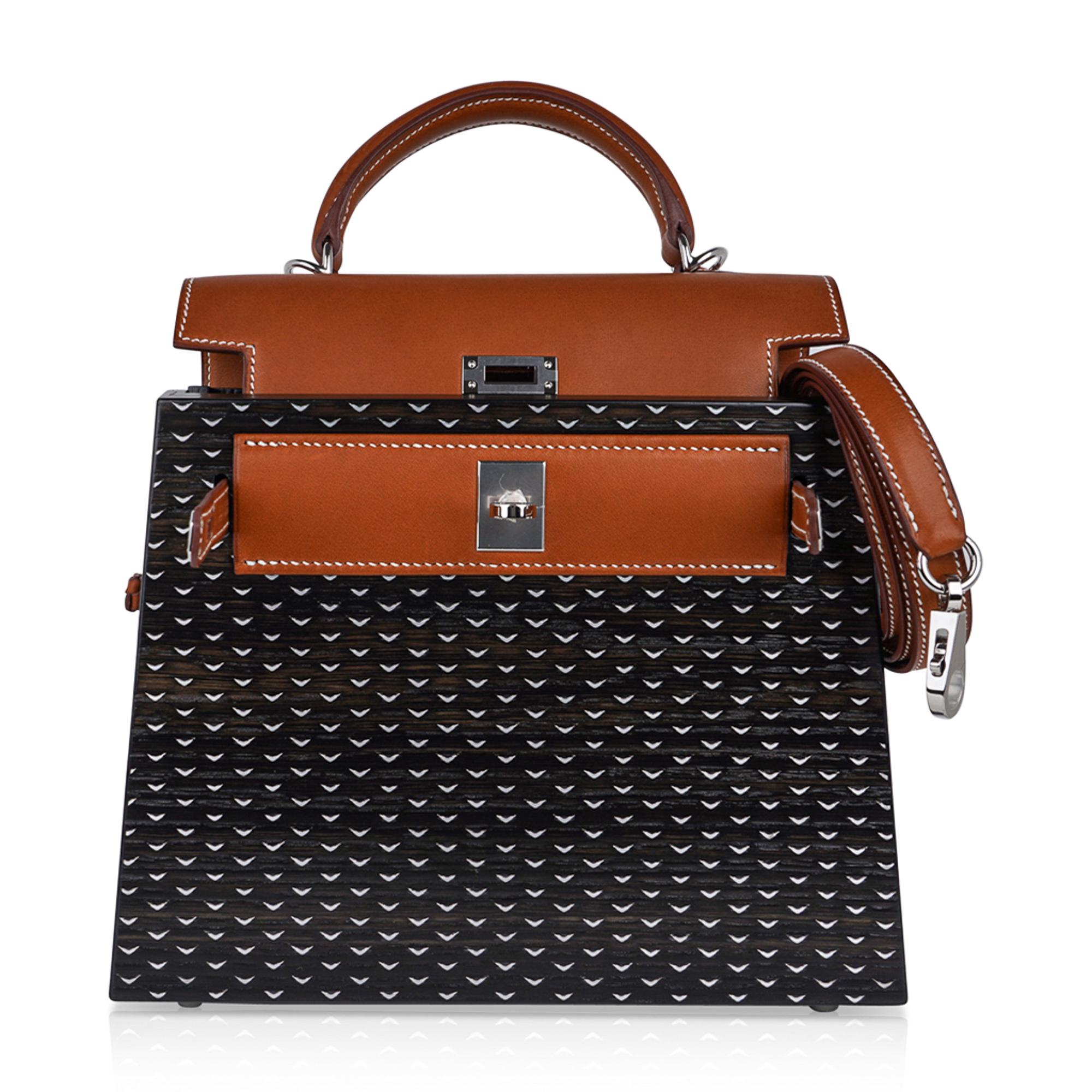 Hermes Kelly Kellywood 22 Wood Kelly Barenia Leather Limited Edition For Sale 6