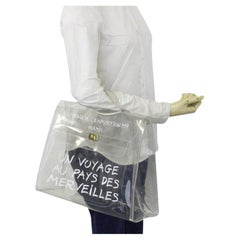 Hermès Kelly L 1997 Souvenir De L'exposition Transparent 230224 Clear X White 