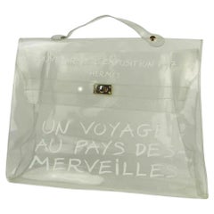 Hermès Kelly L Souvenir De L'exposition Beach Translucent 872787 Clear Vinyl 