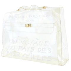 Hermès Kelly L Translucent 1997 Souvenir De L'exposition 9hz0817 White Tote