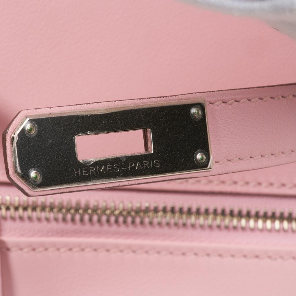 Sac Hermès Kelly Lakis 32 Rose Sakura Palladium Hardware Swift Édition Limitée 1