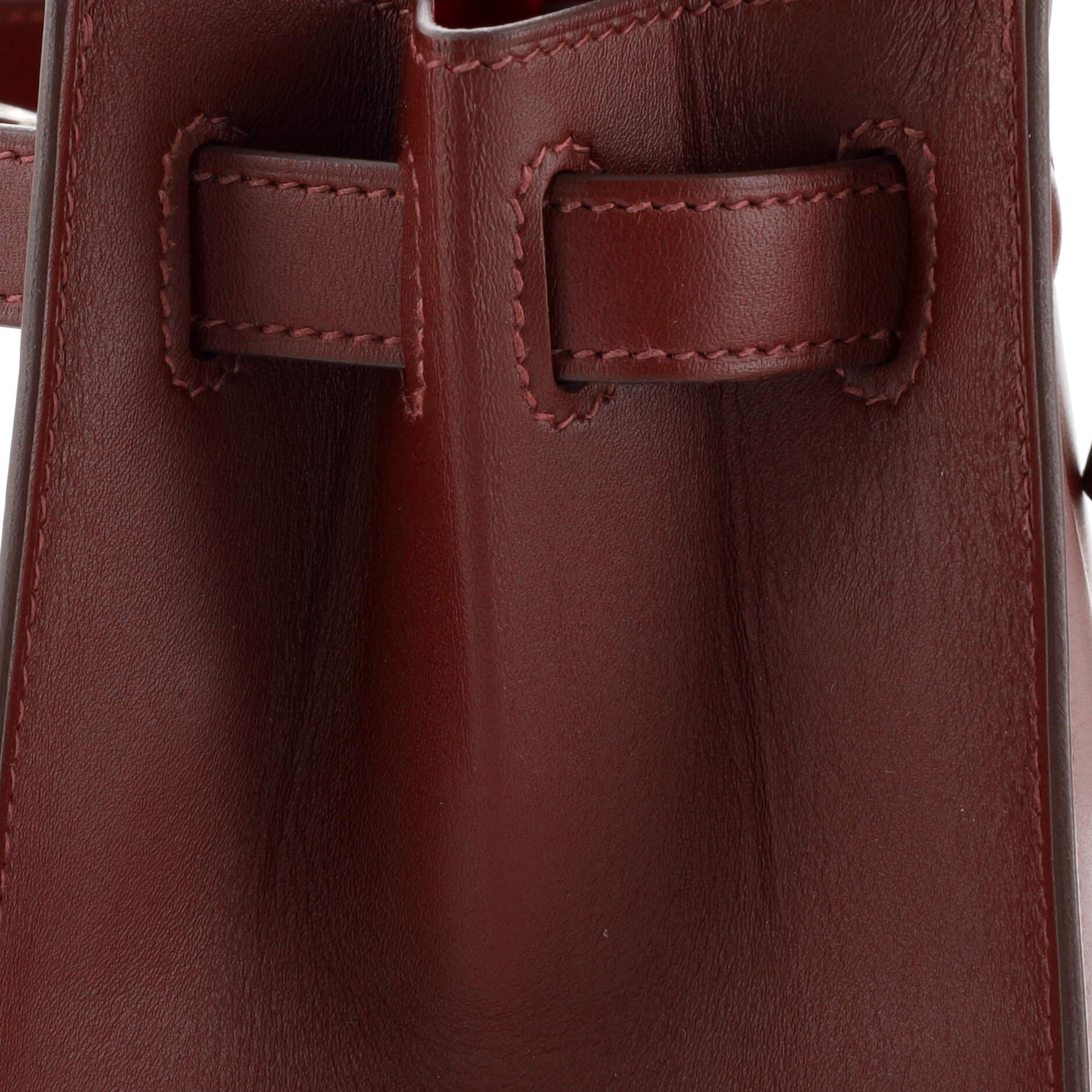 Hermes Kelly Lettre Handbag Red Sombrero with Palladium Hardware 28 For Sale 4