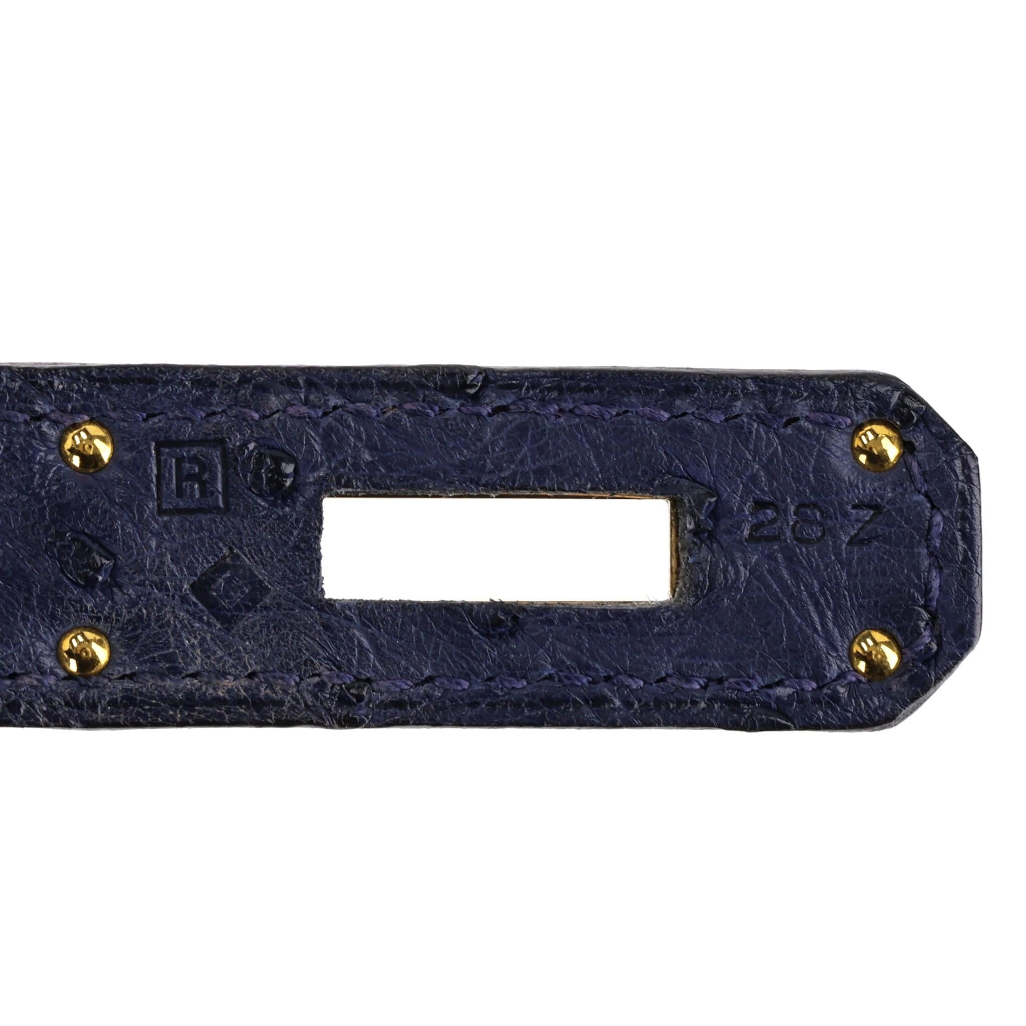 Borsa Hermes Kelly Ltd Edition Ghillies in pelle di struzzo in vendita 5