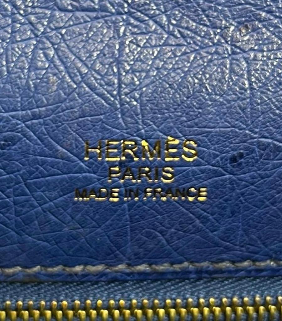 Hermes Kelly Ltd Edition Ghillies Bag In Ostrich Skin For Sale 5