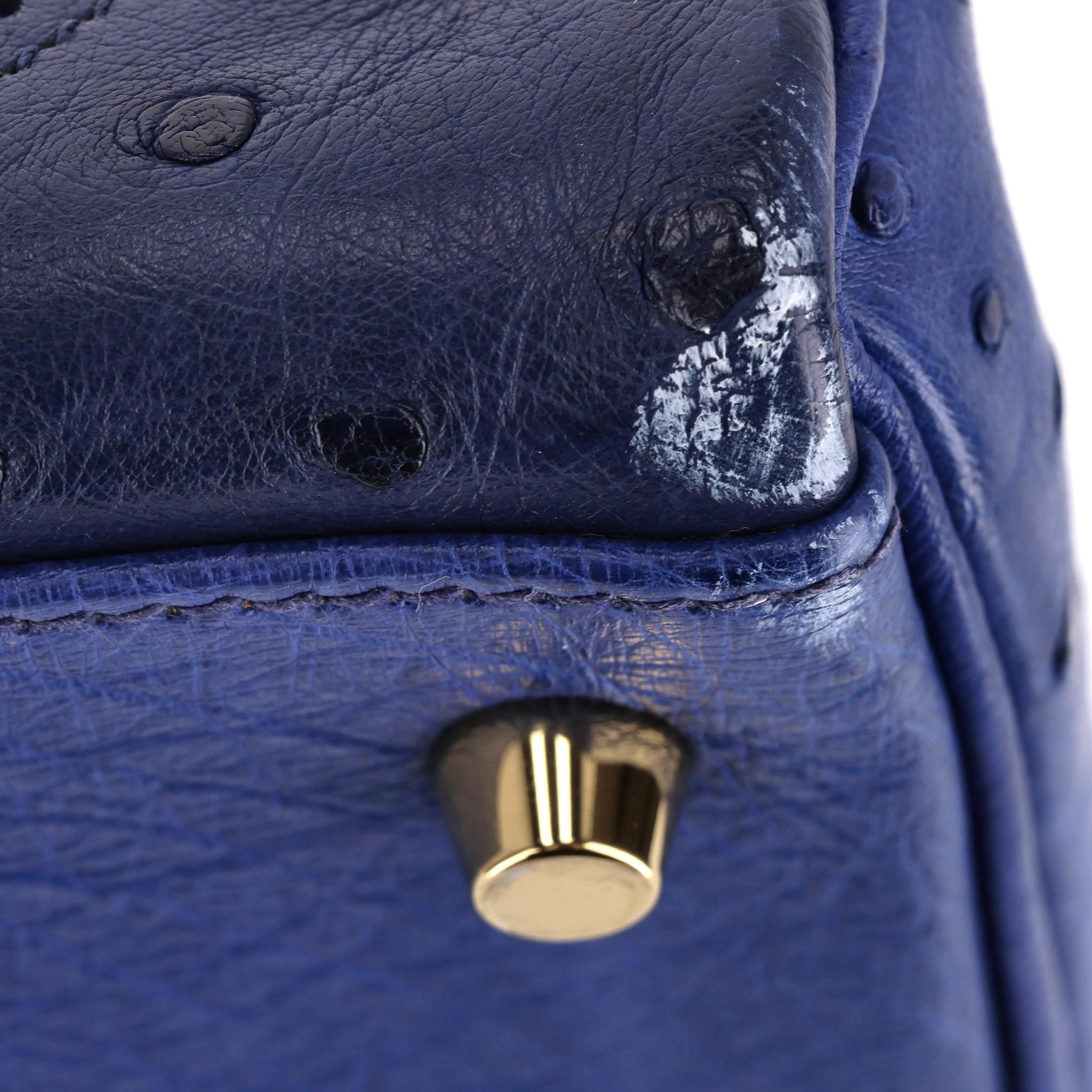 Borsa Hermes Kelly Ltd Edition Ghillies in pelle di struzzo in vendita 7