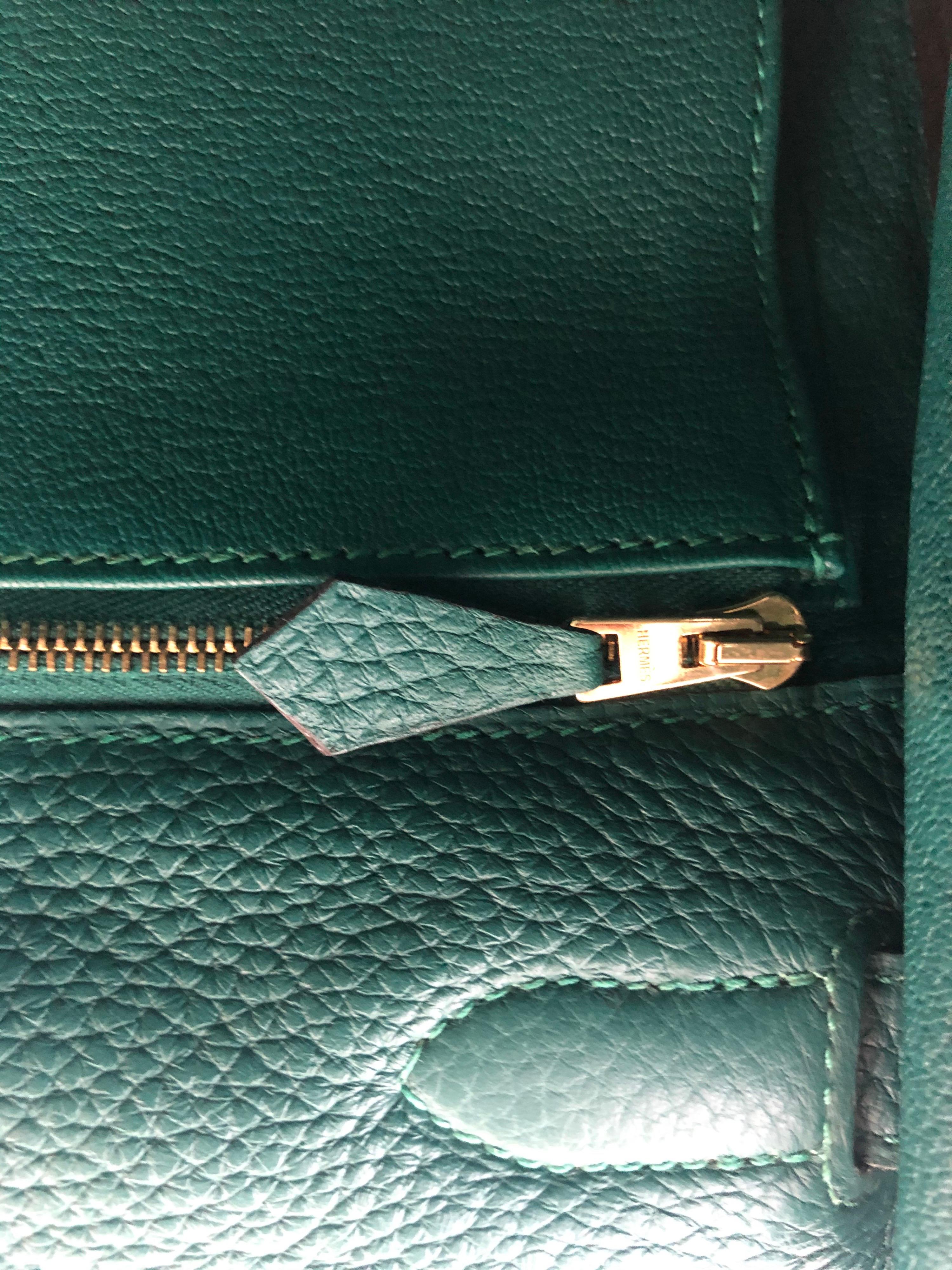 Women's or Men's Hermes Kelly Malachite 35 Bag