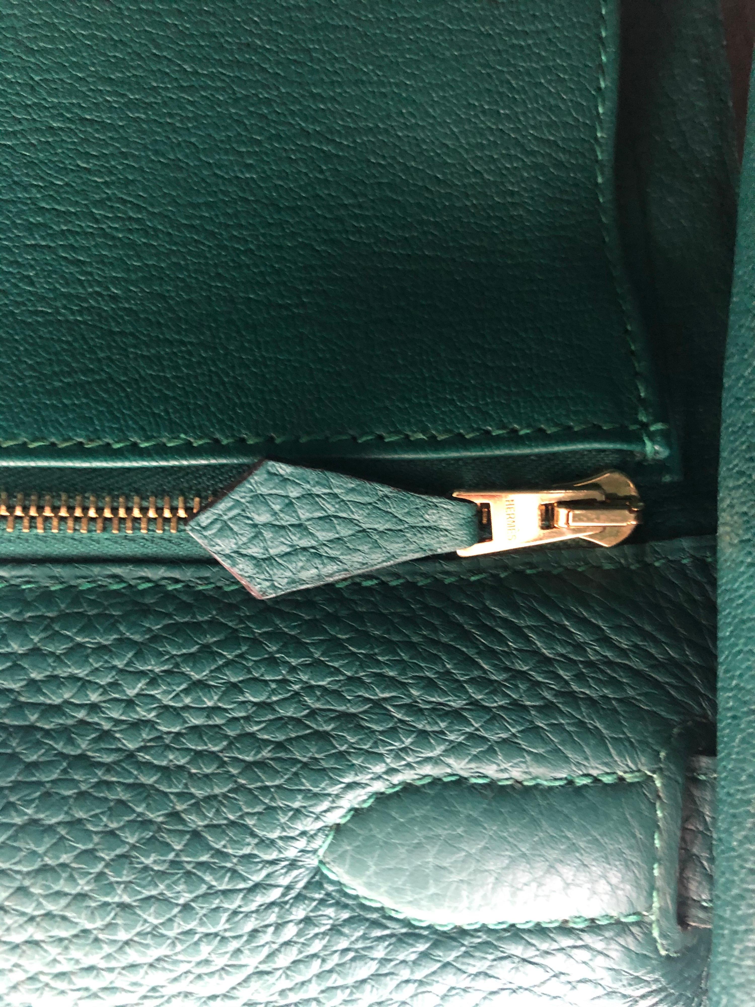 Women's or Men's Hermes Kelly Malachite 35 Bag 