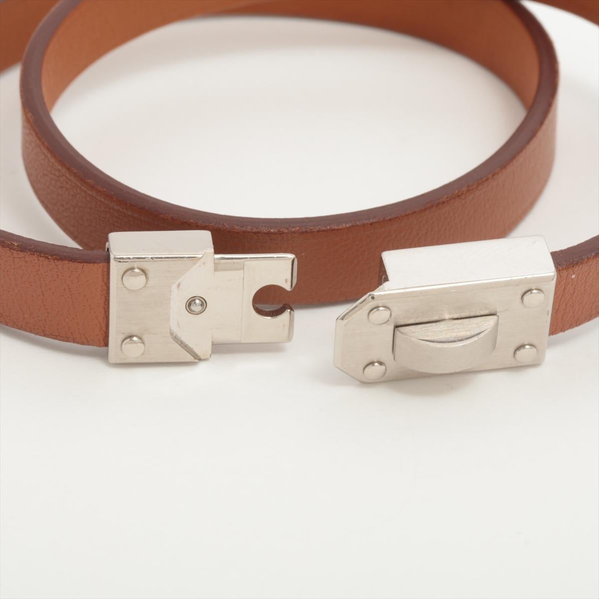 Hermès Kelly Men 2020 Leather Bracelet Brown 2
