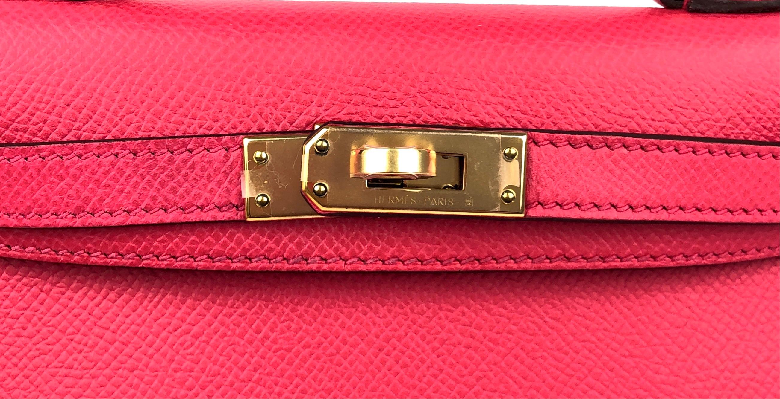 hermes mini kelly pink