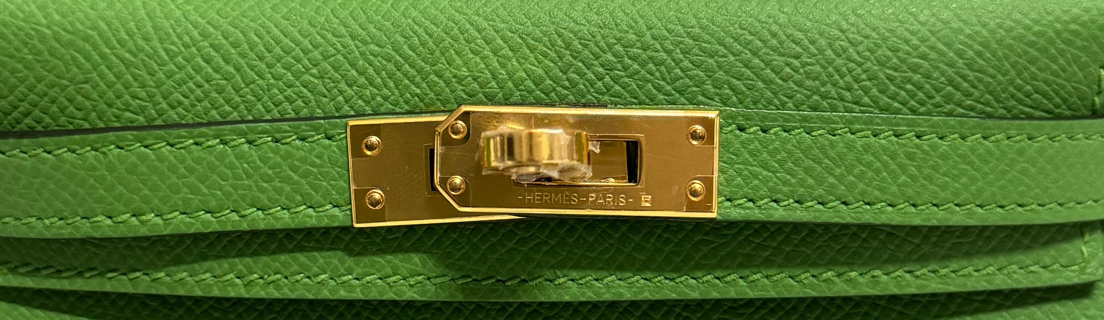 are and Most Coveted As New Hermes Mini Kelly 20 Vert Yucca Epsom Leather Complimented by Gold Hardware.

B Stamp 2023.

As New Includes all accessories and Box.

Lux Addicts is a company based in Miami, Florida, specializing in the sale of Hermes